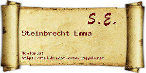 Steinbrecht Emma névjegykártya